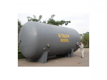 Glass-Lined Storage Tank, Horizontal Type