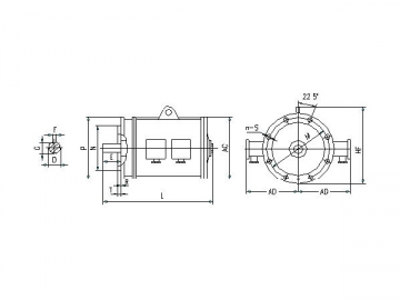 Explosion Proof Three-phase Induction Motor (for Lifting), YBZa-H Series