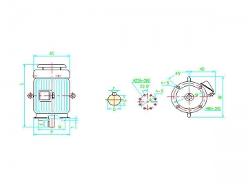 Three-Phase Marine Induction Motor (for Side Thruster)