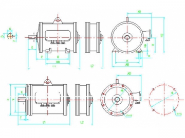 Three-Speed Three-Phase Induction Motor (for Lifting)