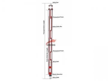 SANY Rotary Drilling Rig Kelly Bar