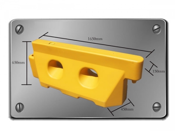 Water Filled Barrier, 2-Hole