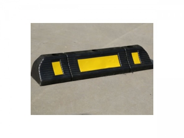 3 Holes Solid Rubber Wheel Stop