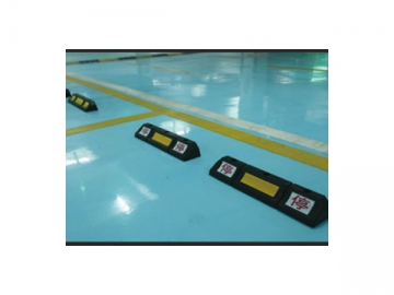 3 Holes Solid Rubber Wheel Stop