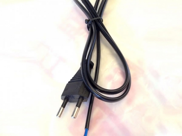 Power Cable, Euro 2 Pin Plug