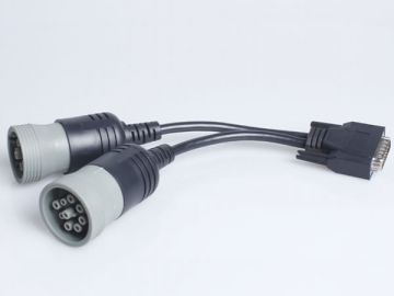D-SUB 25 to 6P 9P Cable