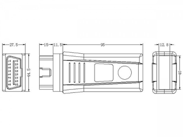 Can Bus OBD Connector Shell