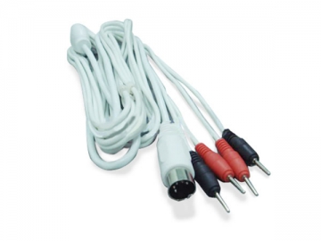 Din 5-Pin to 4-Pin Medical Cable