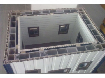 WPC Door Panel / PVC Hollow Thermal Tiles Extrusion Line