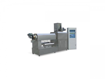 Crispy Snack Manufacturing Line (mixer, extruder, deep fryer, seasoning, coating)