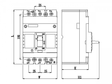 DAM3-100 MCCB Molded Case Circuit Breaker