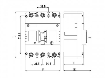 DAM3-250 MCCB Molded Case Circuit Breaker