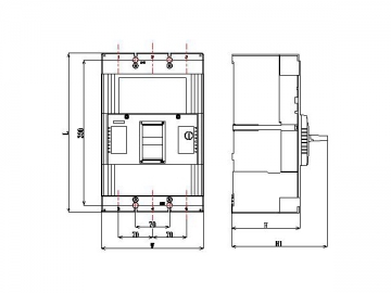 DAM3-1600 MCCB Molded Case Circuit Breaker