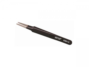 ESD Safe Industrial Tweezers, Anti-Static Stainless Steel Tweezers