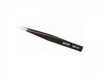 ESD Safe Industrial Tweezers, Anti-Static Stainless Steel Tweezers