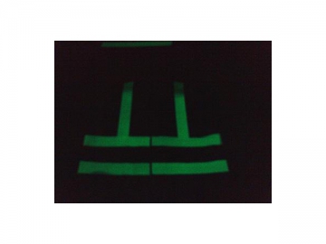 Luminescent Fabric Coated with Photoluminescent Material