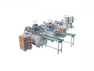 HD-0646 Automatic Production Line For KF94 Flat Folding Dust Mask
