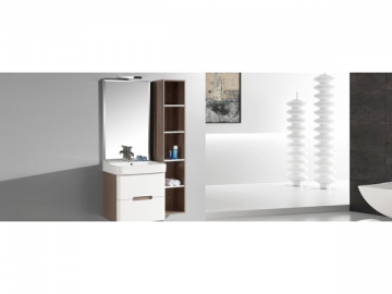 IL2306 Single Bathroom Vanity Unit with Mirror Light for Small Bathrooms IL2306 Single Bathroom Vanity Unit with Mirror Light for Small Bathrooms