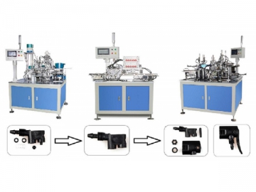 Pump nozzle automatic assembly + vacuum inspection line