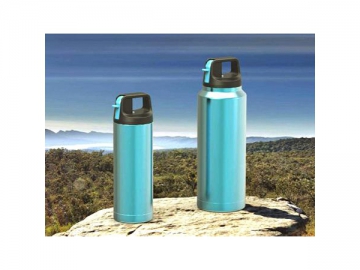 Stainless Steel Vacuum Thermal Insulated Bottle with Straw Lid Portable Large Capacity Sports Bottle Stainless Steel Vacuum Thermal Insulated Bottle with Straw Lid Portable Large Capacity Sports Bottle