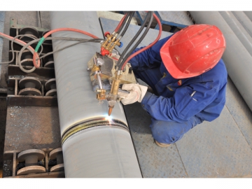 Magnetic Pipe Flame Cutting and Beveling Machine